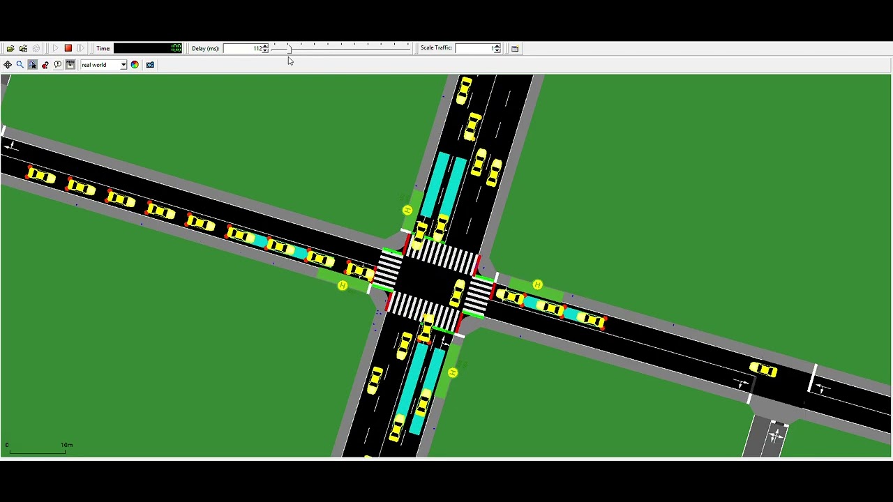Still from a video about Azizul Hakim&rsquo;s research on AI-optimized traffic signal timing